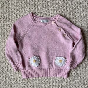 Ralph Lauren Pink Sweater with Daisies